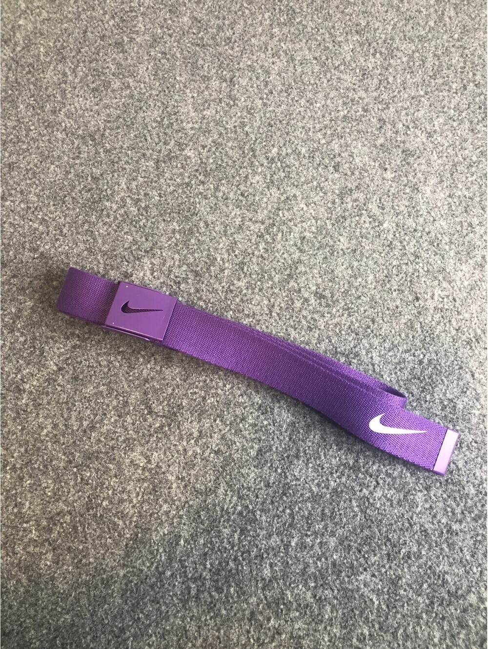 Nike Golf Belt Mens One Size Purple Buckle Clasp Logo
